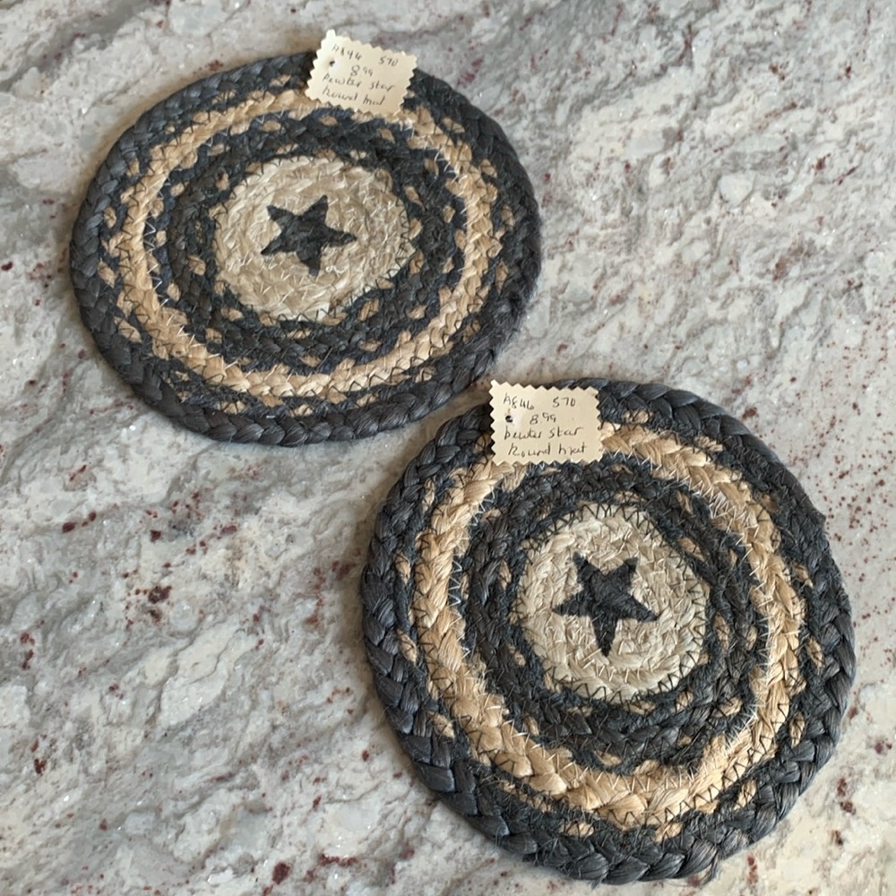 The Hearthside Collection Jute Round Table Mats